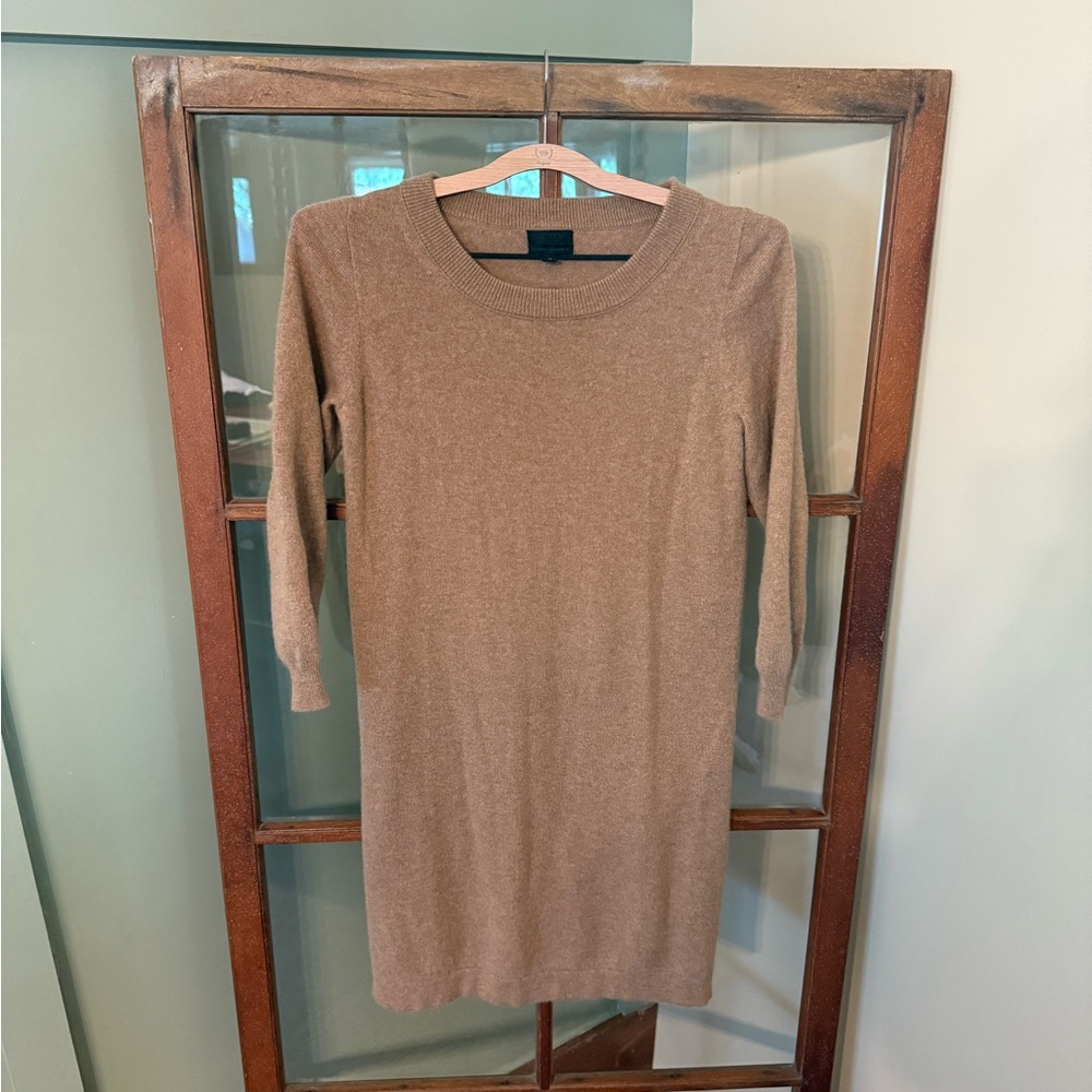 J.Crew Collection 100% Luxury Italian Cashmere Crewneck Sweater Dress Small